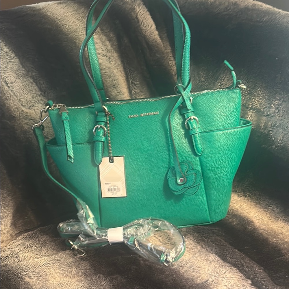 Dana Buchman Teal Tote Bag